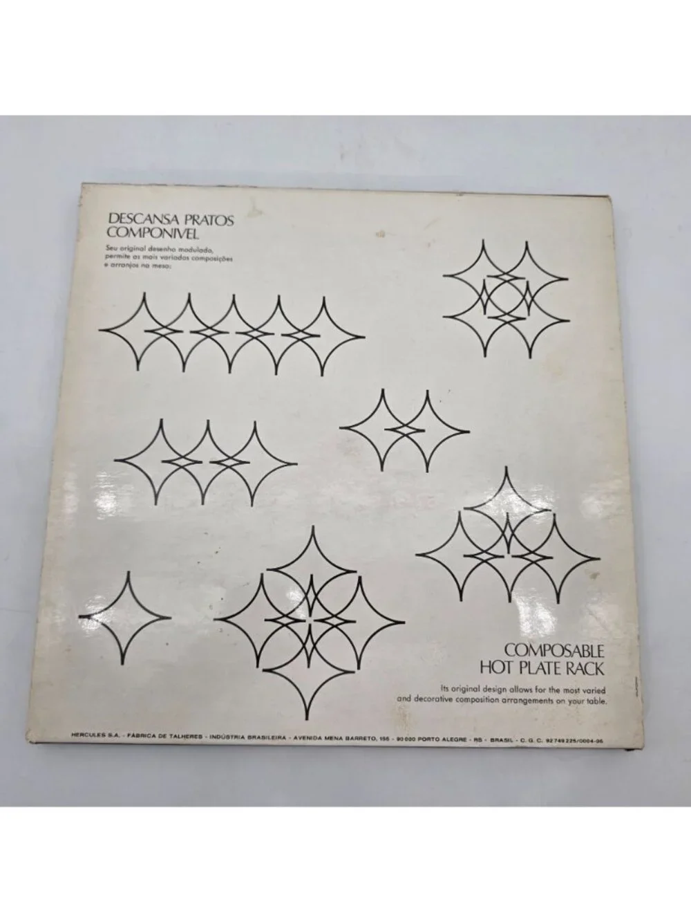 MCM Metal Geometric Trivet Hot Plate Racks Diamond Shapes Varying Designs